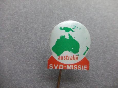 SVD Societas Verbi Divini(Missionarissen van Steyl)Australië,gezelschap van het Goddelijke Woord, groen -oranje